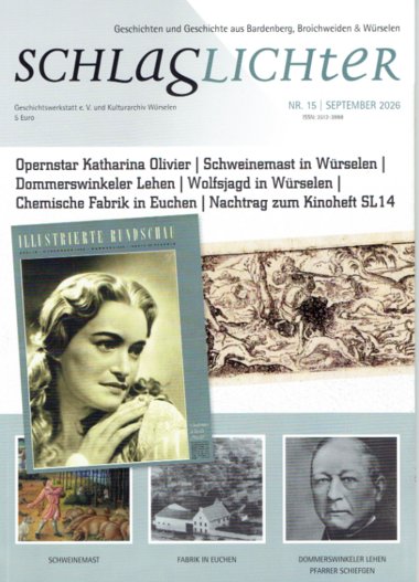 Titelseite der 15. Ausgabe der Schlaglichter